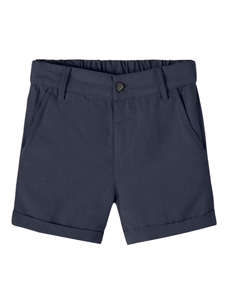 NAME IT Hør Shorts Faher Dark Sapphire